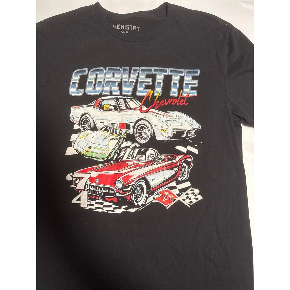 Corvette Chevrolet Graphic T-Shirt Men's Cars‎ Racing Short Sleeve